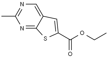 ethyl 2-methylthieno[2,3-d]pyrimidine-6-carboxylate Structure