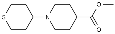 methyl 1-(tetrahydro-2H-thiopyran-4-yl)piperidine-4-carboxylate Structure