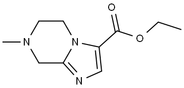 ethyl 7-methyl-5,6,7,8-tetrahydroimidazo[1,2-a]pyrazine-3-carboxylate Structure