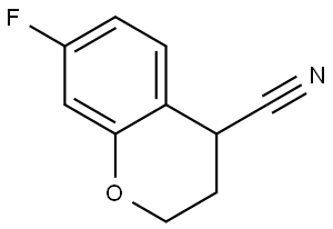 7-fluoro-2H-chromene-4-carbonitrile Structure