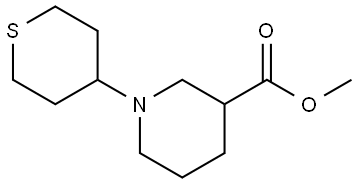 methyl 1-(tetrahydro-2H-thiopyran-4-yl)piperidine-3-carboxylate Structure