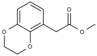 Methyl 2-(2,3-dihydrobenzo[b][1,4]dioxin-5-yl)acetate 구조식 이미지