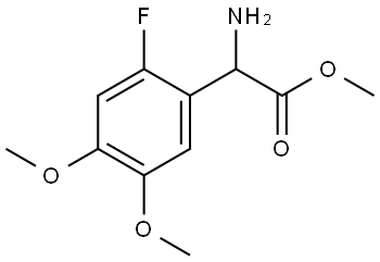 Methyl α-amino-2-fluoro-4,5-dimethoxybenzeneacetate Structure