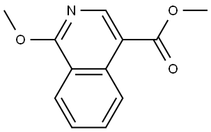 Methyl 1-methoxy-4-isoquinolinecarboxylate Structure