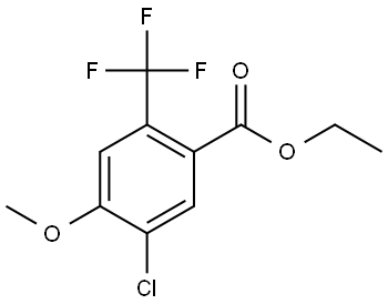 Ethyl 5-chloro-4-methoxy-2-(trifluoromethyl)benzoate Structure