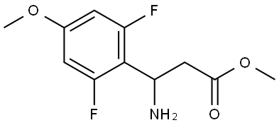 Methyl β-amino-2,6-difluoro-4-methoxybenzenepropanoate Structure