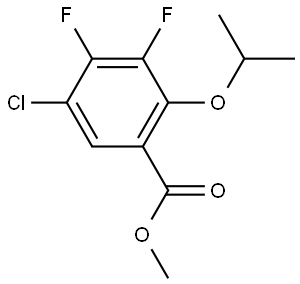 methyl 5-chloro-3,4-difluoro-2-isopropoxybenzoate Structure