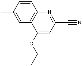 4-ethoxy-6-methylquinoline-2-carbonitrile Structure