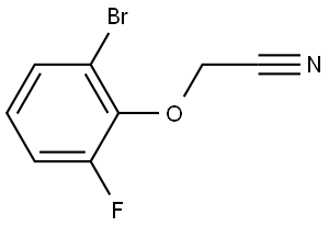 2-(2-bromo-6-fluorophenoxy)acetonitrile Structure