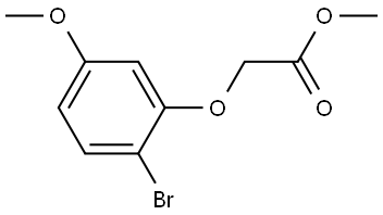 methyl 2-(2-bromo-5-methoxyphenoxy)acetate Structure