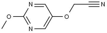 2-[(2-Methoxy-5-pyrimidinyl)oxy]acetonitrile Structure