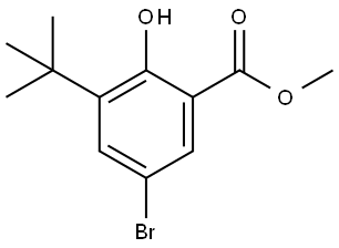 methyl 5-bromo-3-(tert-butyl)-2-hydroxybenzoate Structure