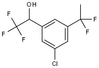 1-(3-chloro-5-(1,1-difluoroethyl)phenyl)-2,2,2-trifluoroethan-1-ol Structure