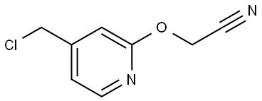 2-((4-(chloromethyl)pyridin-2-yl)oxy)acetonitrile Structure