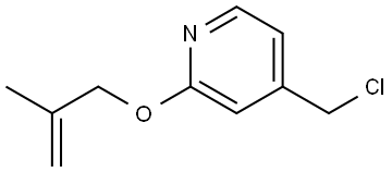 4-(chloromethyl)-2-((2-methylallyl)oxy)pyridine Structure