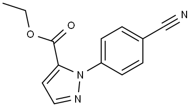 ethyl 1-(4-cyanophenyl)-1H-pyrazole-5-carboxylate Structure