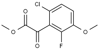 Methyl 6-chloro-2-fluoro-3-methoxy-α-oxobenzeneacetate Structure