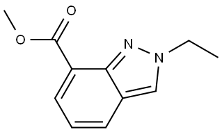 methyl 2-ethyl-2H-indazole-7-carboxylate Structure