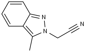 3-Methyl-2H-indazole-2-acetonitrile Structure