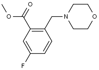 Methyl 5-fluoro-2-(4-morpholinylmethyl)benzoate Structure