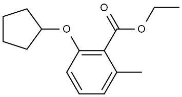 Ethyl 2-(cyclopentyloxy)-6-methylbenzoate Structure