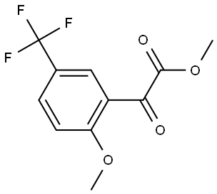 Methyl 2-methoxy-α-oxo-5-(trifluoromethyl)benzeneacetate Structure