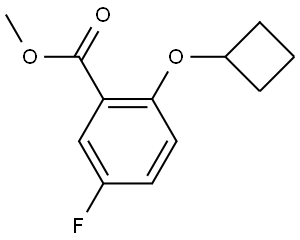 methyl 2-cyclobutoxy-5-fluorobenzoate Structure