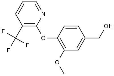 3-Methoxy-4-[[3-(trifluoromethyl)-2-pyridinyl]oxy]benzenemethanol Structure