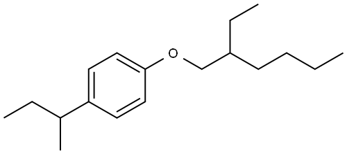 1-[(2-Ethylhexyl)oxy]-4-(1-methylpropyl)benzene Structure