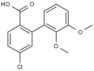 5-Chloro-2',3'-dimethoxy[1,1'-biphenyl]-2-carboxylic acid Structure