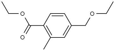 Ethyl 4-(ethoxymethyl)-2-methylbenzoate Structure