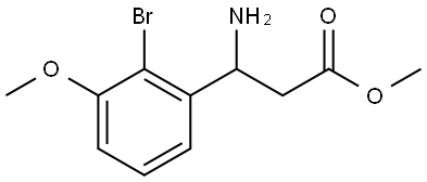 Methyl β-amino-2-bromo-3-methoxybenzenepropanoate Structure