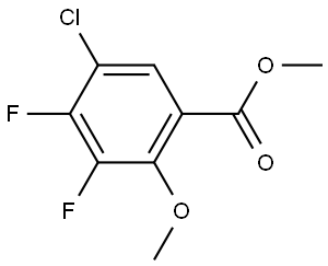 methyl 5-chloro-3,4-difluoro-2-methoxybenzoate Structure