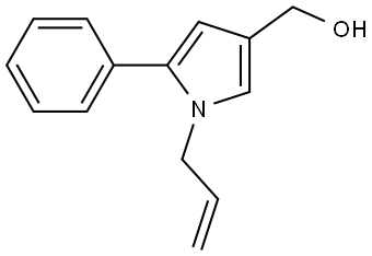 (1-allyl-5-phenyl-1H-pyrrol-3-yl)methanol Structure