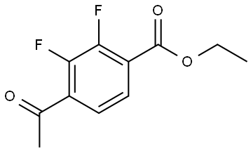 Ethyl 4-acetyl-2,3-difluorobenzoate Structure