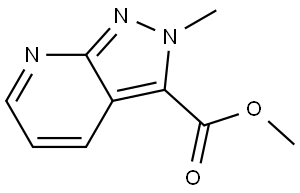 methyl 2-methyl-2H-pyrazolo[3,4-b]pyridine-3-carboxylate Structure