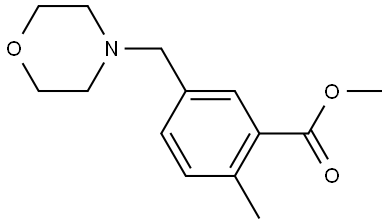 Methyl 2-methyl-5-(4-morpholinylmethyl)benzoate Structure