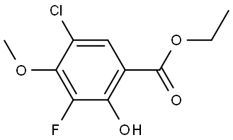 Ethyl 5-chloro-3-fluoro-2-hydroxy-4-methoxybenzoate Structure