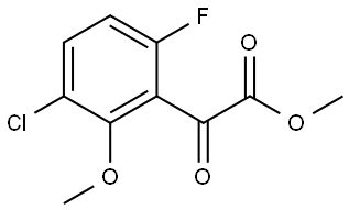 Methyl 3-chloro-6-fluoro-2-methoxy-α-oxobenzeneacetate Structure