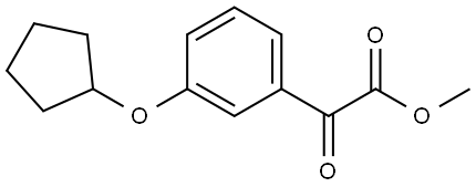 Methyl 3-(cyclopentyloxy)-α-oxobenzeneacetate Structure