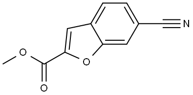 methyl 6-cyanobenzofuran-2-carboxylate Structure