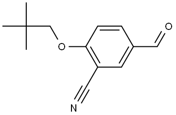 2-(2,2-Dimethylpropoxy)-5-formylbenzonitrile Structure