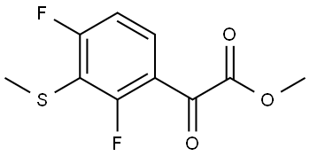methyl 2-(2,4-difluoro-3-(methylthio)phenyl)-2-oxoacetate 구조식 이미지