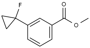 Methyl 3-(1-fluorocyclopropyl)benzoate Structure