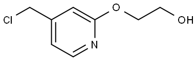 2-((4-(chloromethyl)pyridin-2-yl)oxy)ethanol Structure