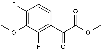 Methyl 2,4-difluoro-3-methoxy-α-oxobenzeneacetate Structure