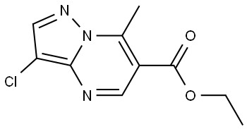 ethyl 3-chloro-7-methylpyrazolo[1,5-a]pyrimidine-6-carboxylate Structure