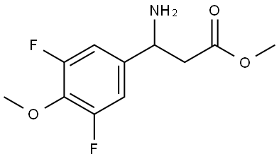 METHYL 3-AMINO-3-(3,5-DIFLUORO-4-METHOXYPHENYL)PROPANOATE Structure