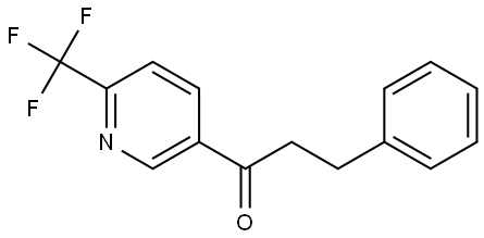 3-Phenyl-1-[6-(trifluoromethyl)-3-pyridinyl]-1-propanone Structure