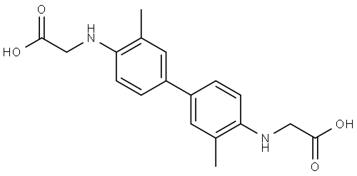 2,2'-(3,3'-dimethylbiphenyl-4,4'-diyl)bis(azanediyl)diacetic acid 구조식 이미지